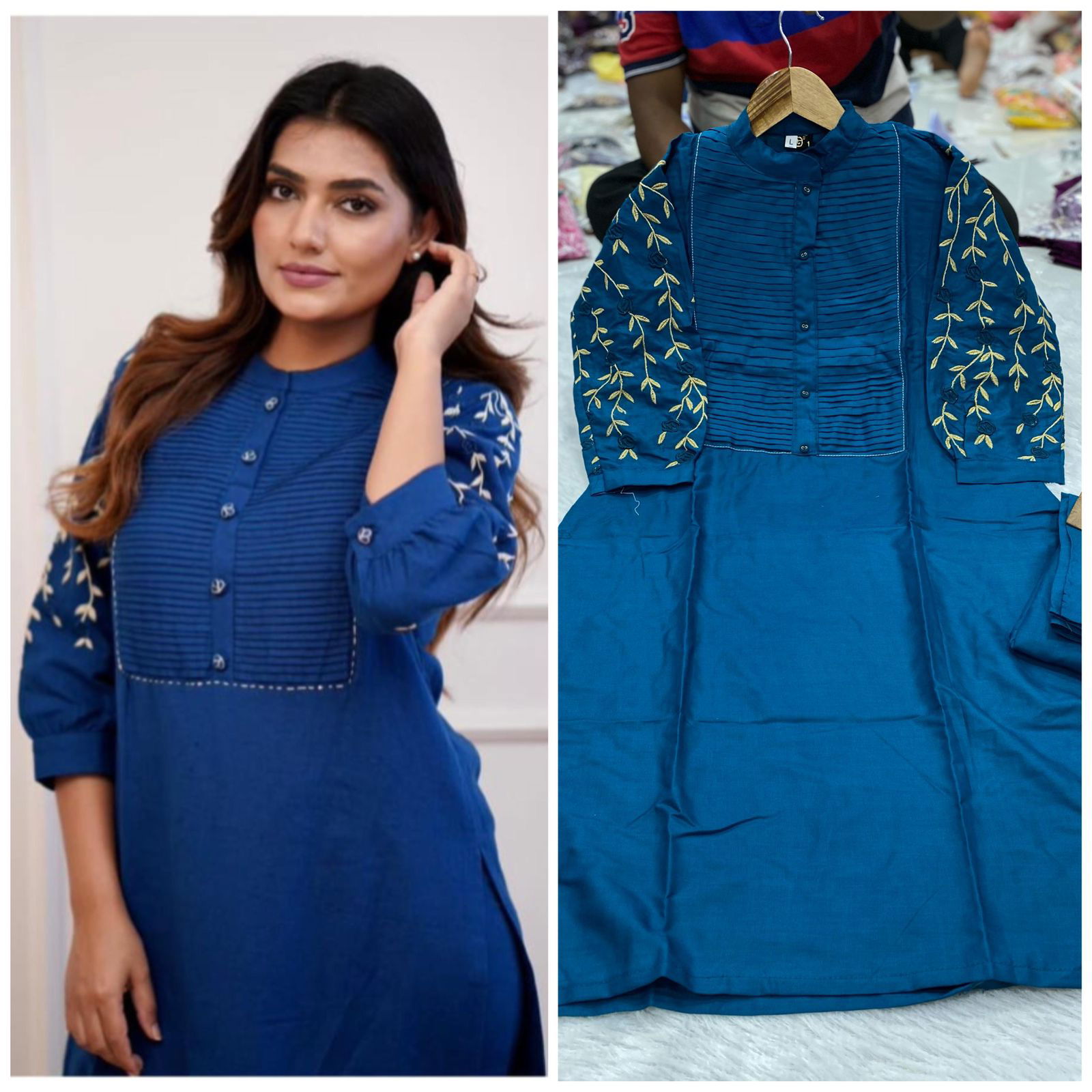  Kachuko By Tdg Heavy Rayon Cotton Kurti With Bottom Catalog